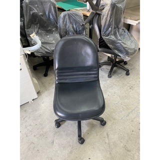 年強二手家具-黑皮辦公椅*OA椅*電腦椅 手動升降 特價 40306319