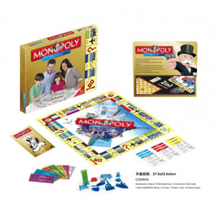 英文大富翁 桌遊 臺灣現貨MONOPOLY 大富翁地產大亨 遊戲 大富翁桌遊 世界版 遊戲棋 地產之王 遊戲 親子遊戲