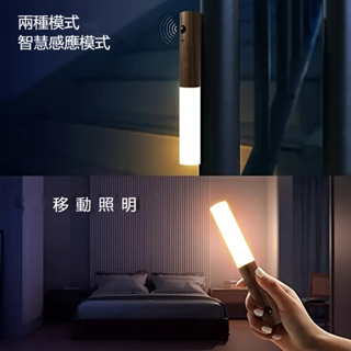 （臺灣發貨）多功能磁吸人體感應小夜燈led充電適用多種場景使用氛圍燈家用樓道感應燈舒適貼心照明移動隨行床頭感應燈宿舍燈