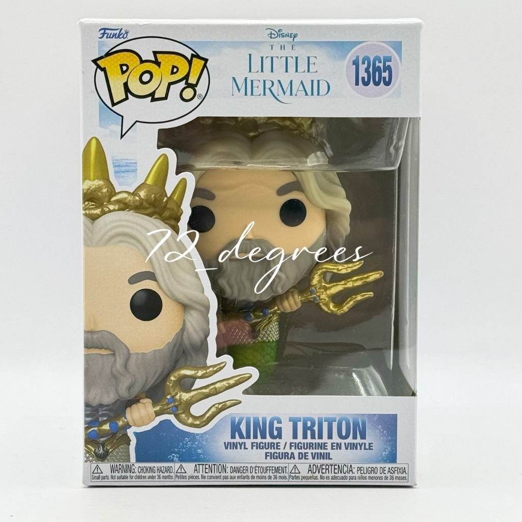 ✈️72_degrees 美國 Funko Pop #1365 Disney King Triton 川頓國王 小美人魚