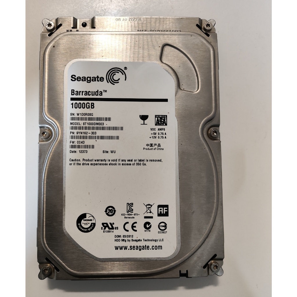 Seagate 西捷 1TB 1000G  SATA 硬碟