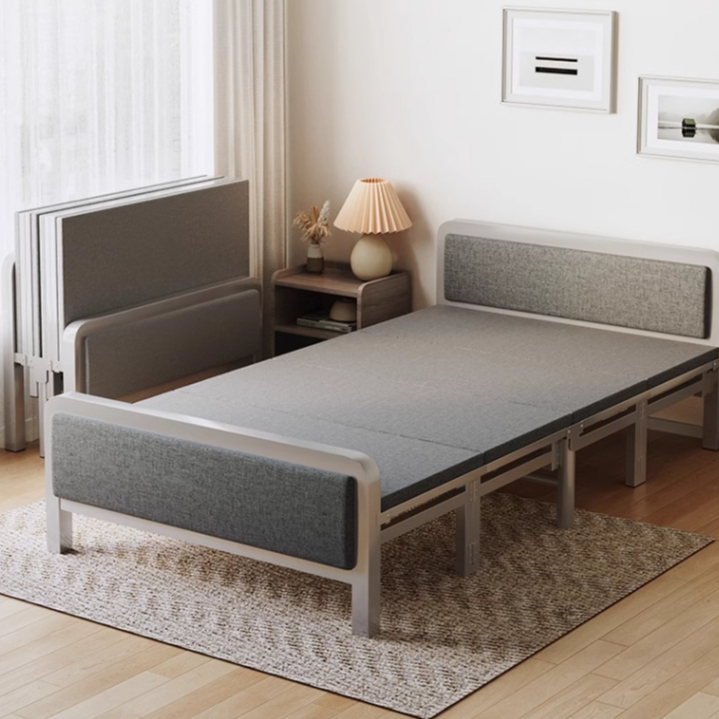 摺疊床單人1米2家用簡易午睡加床成人出租房結實耐用加固雙人鐵床