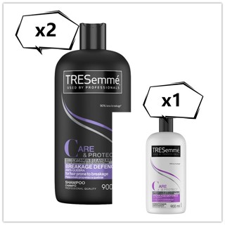 【TRESemme 】沙龍級洗髮乳-修護防斷(900ml)*2+潤髮乳*1