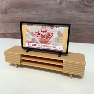 日本代購🇯🇵 日本微型擺飾 1/12 迷你電視櫃 抽屜可開 迷你電視 日本製 袖珍療癒小物 迷你小物
