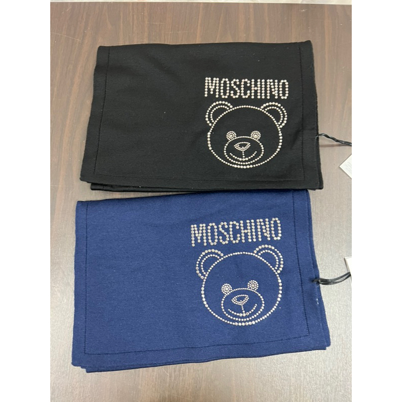 Moschino圍巾意大利製羊毛