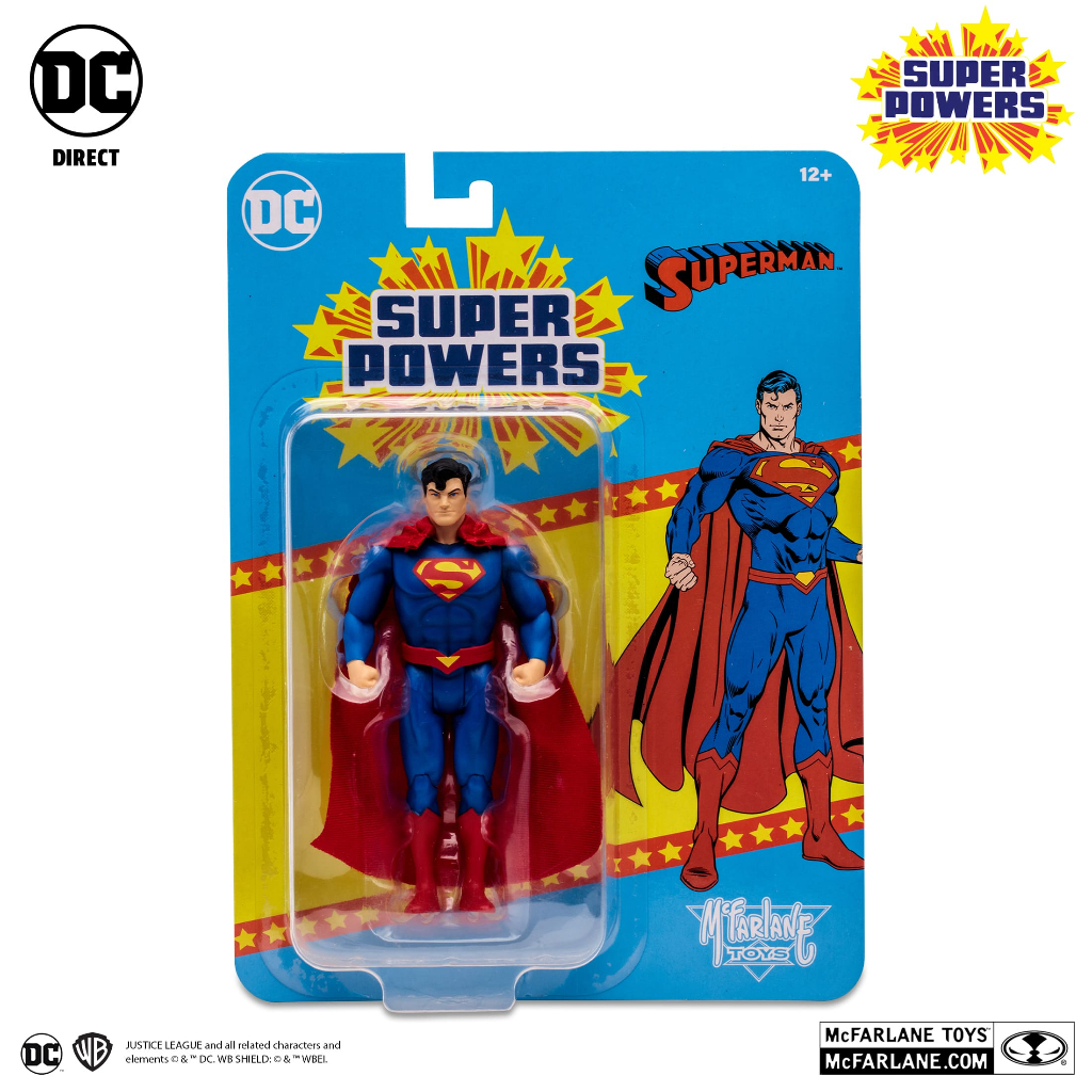 全新現貨 麥法蘭 DC Direct 超人 Reborn 變體版 復古吊卡 5吋可動 Super Powers