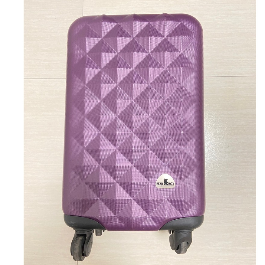 【二手】 BEAR BOX 紫色 20吋 小型 輕便 行李箱 旅行箱 登機箱 拉桿箱