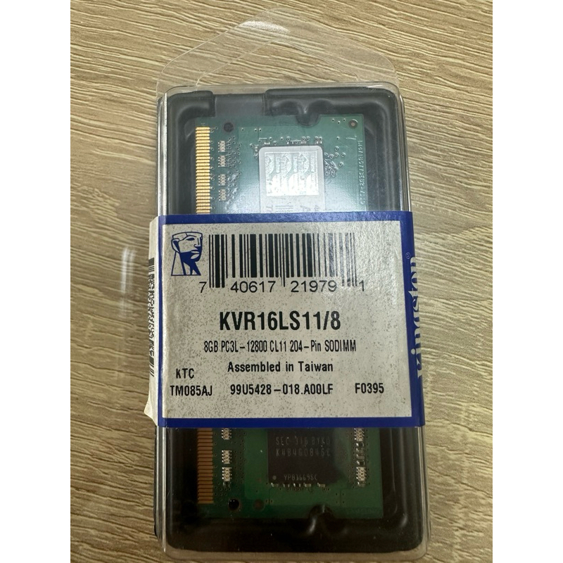Kingston 金士頓 KVR16LS11/8 8GB 筆記型記憶體