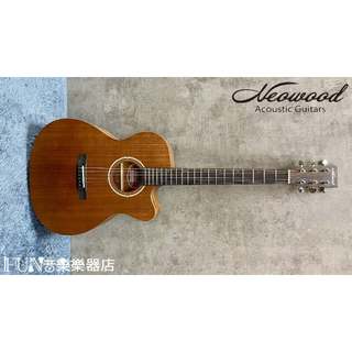 【Fun音樂樂器店】Neowood OM-2C 40吋桃花心木合板民謠吉他