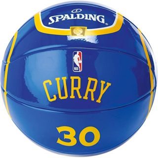 騎士風~SPALDING 斯伯丁 NBA CURRY 迷你 小籃球 直徑約15CM 可投賣場小籃框