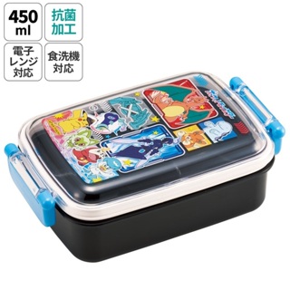 ♡松鼠日貨♡日本 skater 正版 寶可夢 神奇寶貝 皮卡丘 pokemon 抗菌 點心盒 保鮮盒 便當盒 450ml