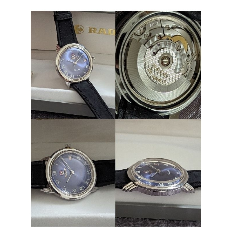 （全部原裝）1970年代停產（盒裝超美品）,RADO特殊羅馬數字錶盤（（（紳士風）），羽翼錶耳，自動上鍊機械錶