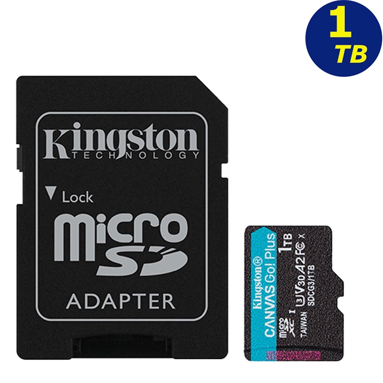 KINGSTON 1TB 1T microSDXC Canvas Go Plus 170MB A2 V30 金士頓記憶卡