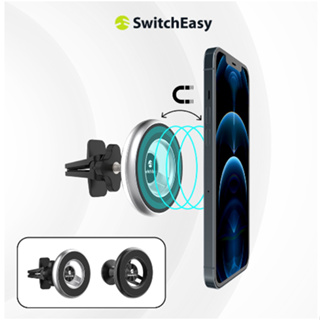 SwitchEasy 魚骨牌 MagSafe iPhone磁吸車用手機架 360度磁吸支架 MagMount 台灣公司貨