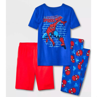 預購‘❤️正版❤️ 美國迪士尼 Spider-Man 蜘蛛人 短袖睡衣 睡褲 套裝 兒童睡衣
