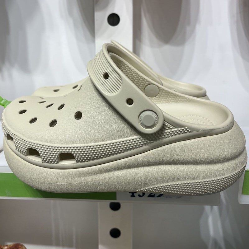 韓國代購 crocs 洞洞鞋 泡芙 厚底增高 沙灘鞋 泡芙款 女涼鞋 拖鞋