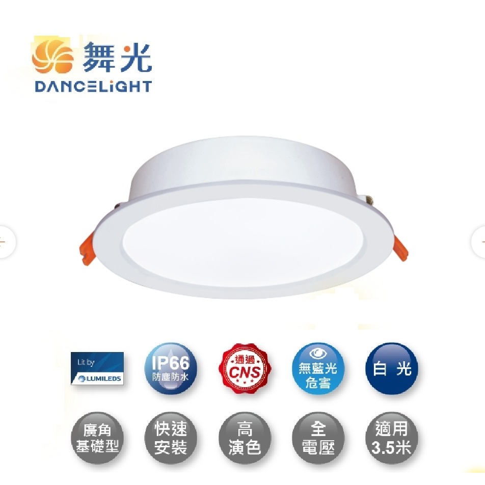 量多另外報價 舞光 LED 尼莫防水崁燈 16W 開孔15cm 防水IP66 驅動內置型 CNS認證 浴室崁燈