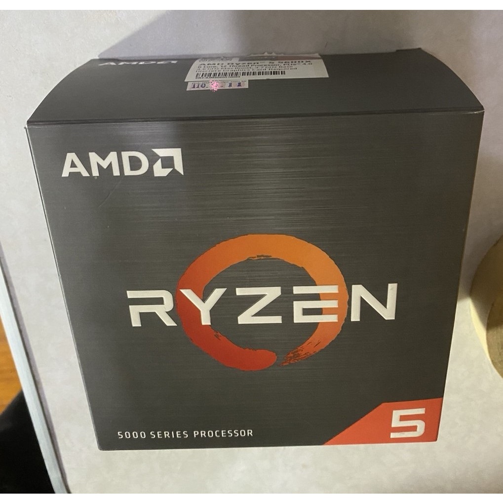 AMD RYZEN R5-5600X CPU 盒裝附原廠風扇,保固中,AM4,非I5-10400 600 11600