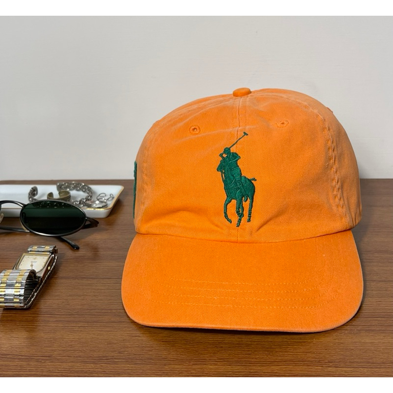 【龐滂古著】Polo Ralph Lauren橘色老帽