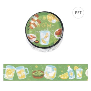 【莫莫日貨】2024 夏季限定 日本進口 BGM 透明紙膠帶 PET透明膠帶系列 - 乾杯 CLN010