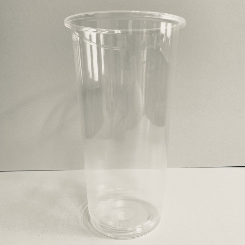 一次性塑膠杯 Y杯 750ml 平口杯 塑膠飲料杯 外帶杯 封口杯 透明杯 10入裝