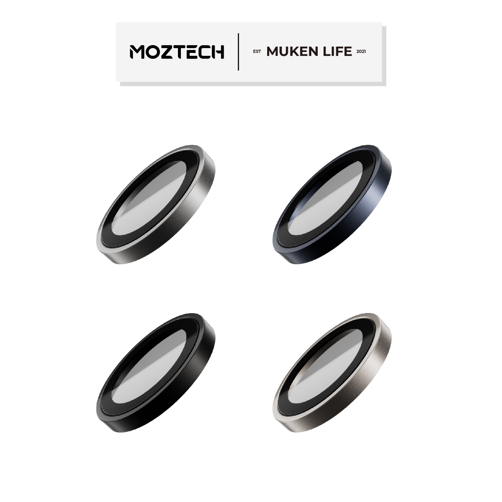MOZTECH | 15Pro Max 頂級款/鈦金屬 藍寶石鏡頭貼 鏡頭保護貼【鈦金屬】