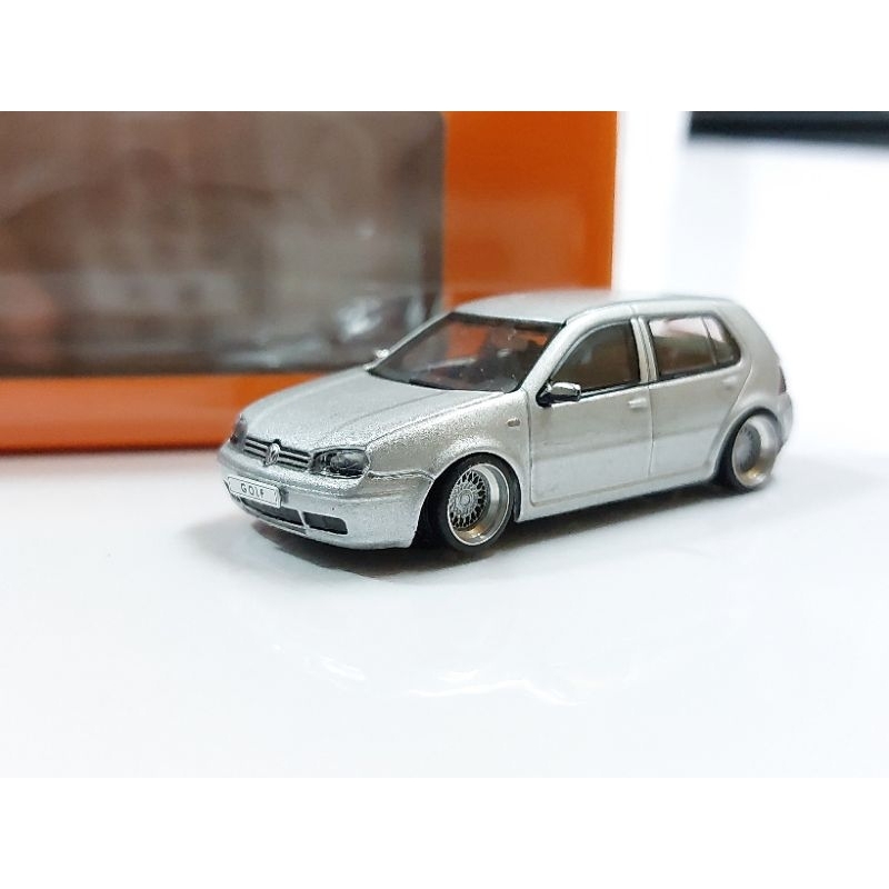 1/64 二改 GCD VW Volkswagen Golf mk4 五門 銀