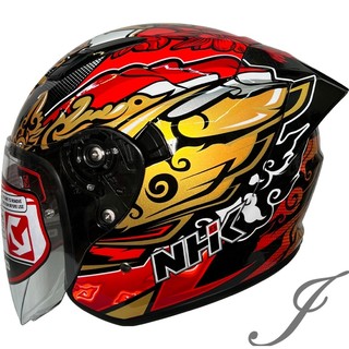 NHK S1 GP PRO IO48#6(印尼站) 內藏墨片半罩式安全帽