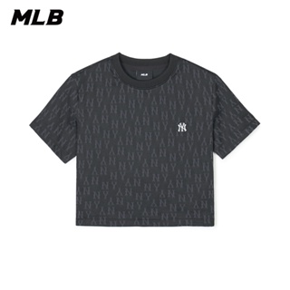MLB 女版 短版 短袖T恤 MONOGRAM系列 紐約洋基隊 (3FTSMA143-50BKS)【官方旗艦店】