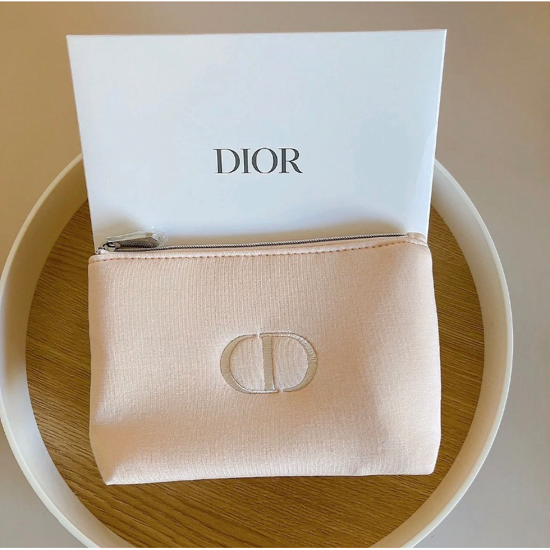 現貨到🤎Dior 經典質感化妝包  黑色、粉色 只賣正品  專櫃滿額贈