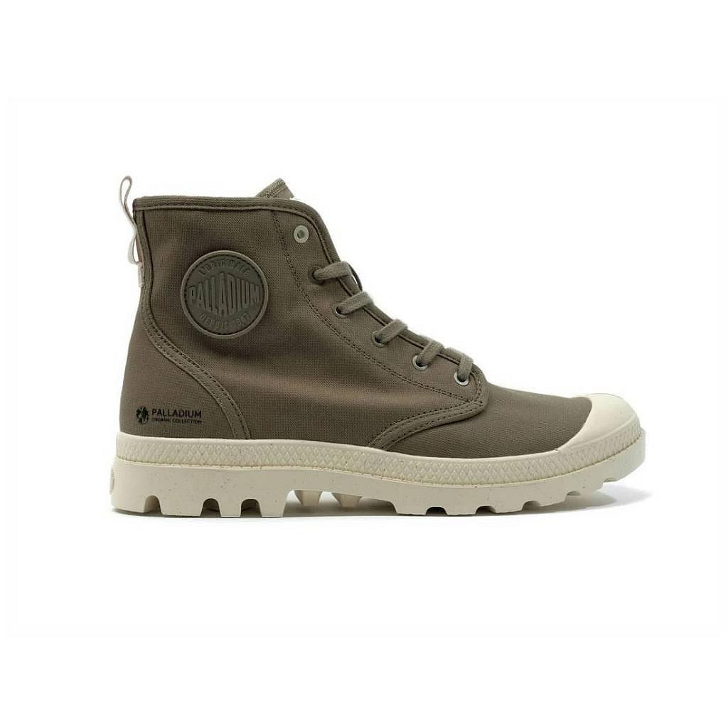 PALLADIUM PAMPA HI ZIP ORGANIC 拉鍊帆布靴 中筒靴 男女款 墨綠-79101308