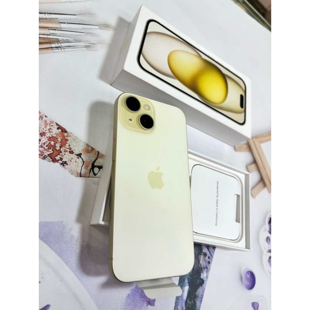 🏅️特價一台🏅️💜店內展示品💜台灣公司🔋100% 🍎 Apple iPhone15 128GB黃色🍎