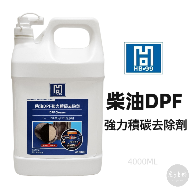 【免運附發票】HB99 柴油DPF強力積碳去除劑 強力清潔 預防黑煙 微碳粒重複堆積 老油條