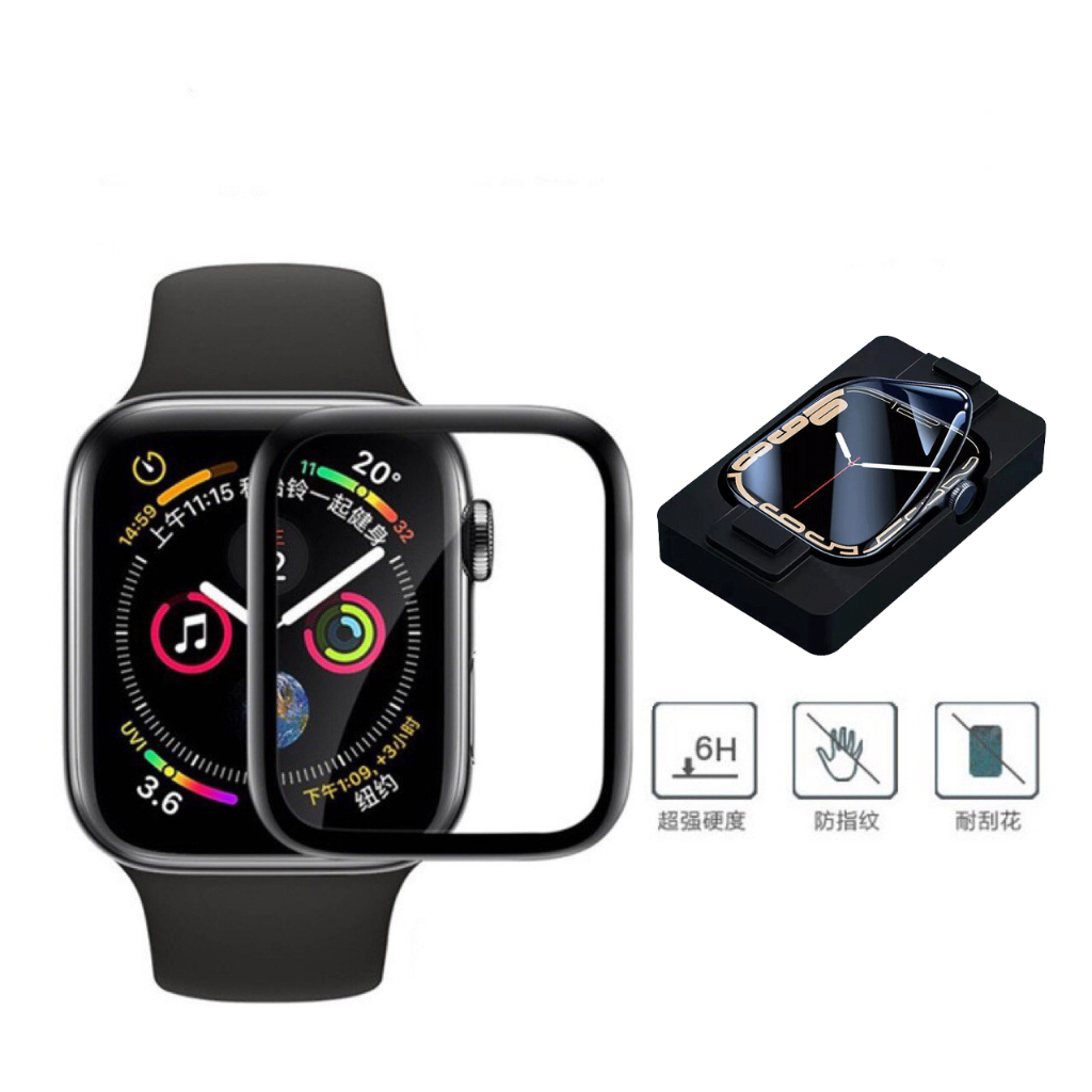 抗衝擊陶瓷膜 貼膜神器 適用 Apple watch 40 44 41 45 SE 5 6 7 8 9代 保護貼 手錶膜