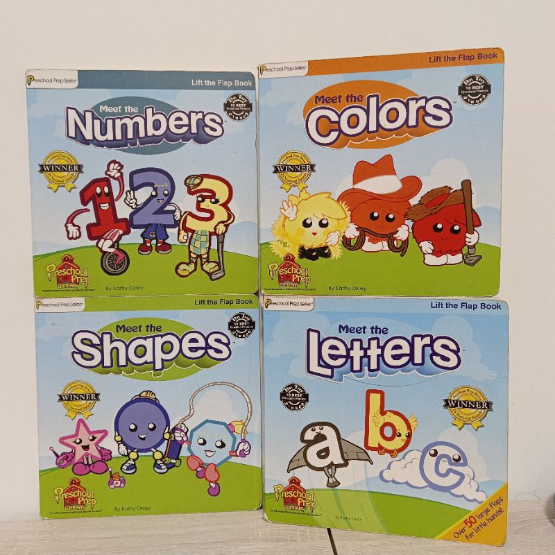 二手童書【英文教材】美國Preschool Prep 基礎篇系列: 字母/形狀/顏色/數字