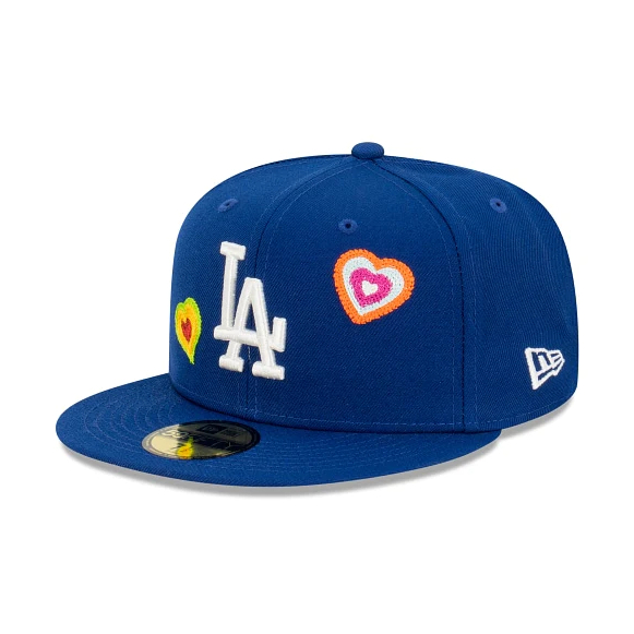 New Era MLB 洛杉磯道奇 Chain Stitch Heart 59FIFTY 全封帽