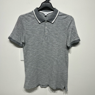 老麥嚴選 Calvin Klein（CK）短袖Polo衫 細灰白條紋 二手 男S號 DC2303V