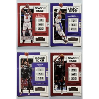 2021-22 Contenders Dennis Schroder Mike Conley De'Aaron Fox