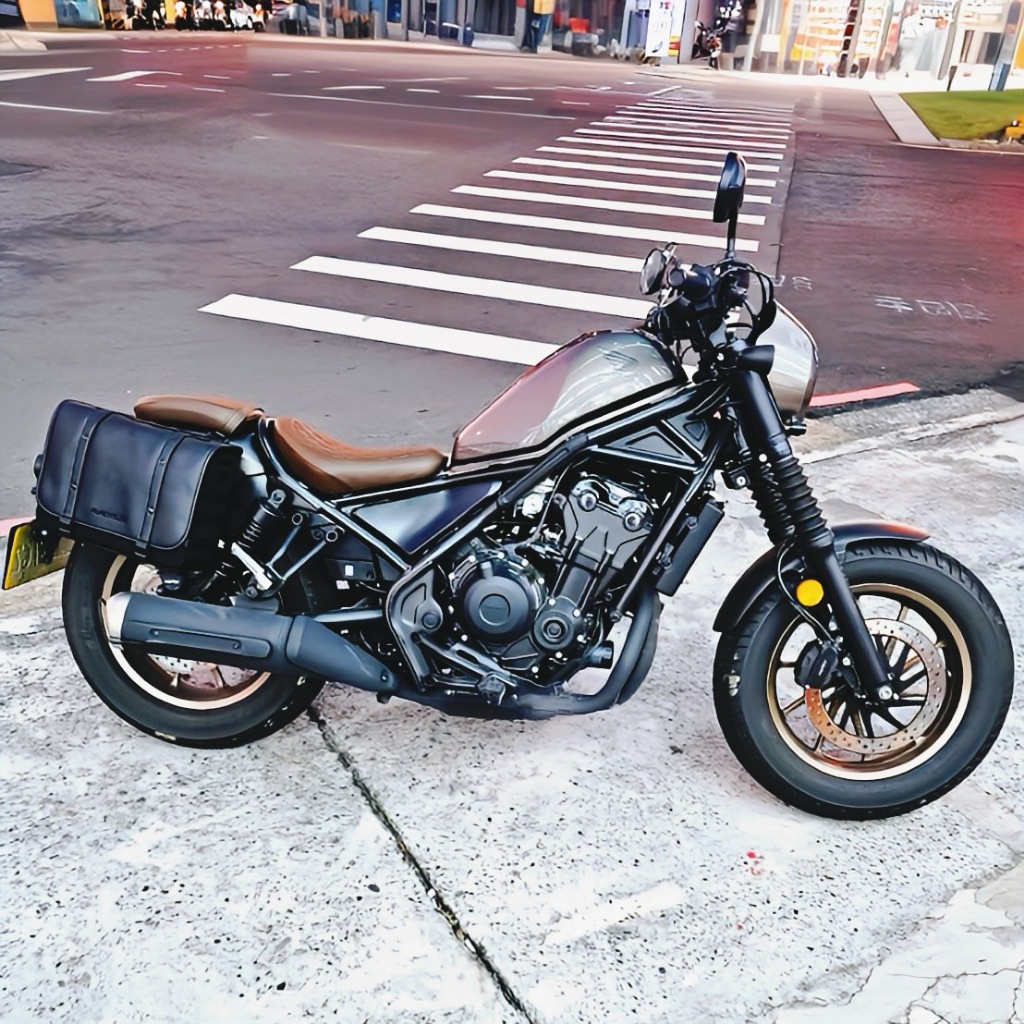 honda rebel 專用復古包 德國 furchtlos 富合樂斯 馬鞍包 附防雨罩 真皮上蓋 可當後座包 肩背包