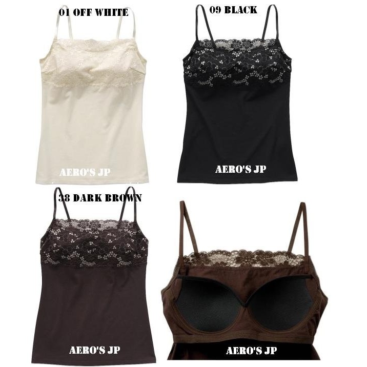 日本UNIQLO女裝 bra-feel細肩帶蕾絲背心 罩杯式上衣 現貨黑色S號