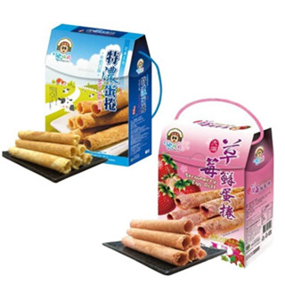安家食品 水姑娘手提蛋捲禮盒 三星蔥/原味/草莓