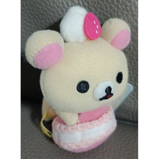 * 絕版 日本 景品 Rilakkuma 拉拉熊 7週年 小白熊 馬卡龍 造型 絨毛 玩偶 娃娃 珠鍊 吊飾