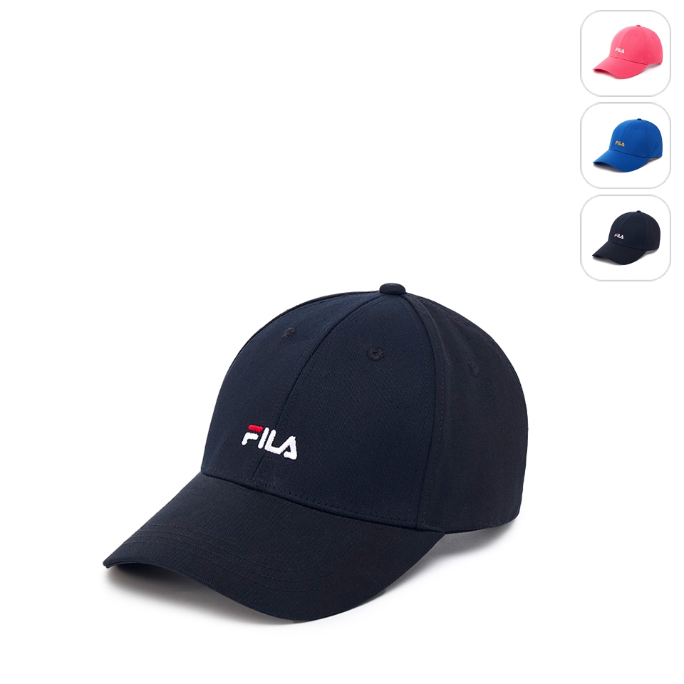 【FILA】經典款六片帽棒球帽-黑色 HTX-5000-BK