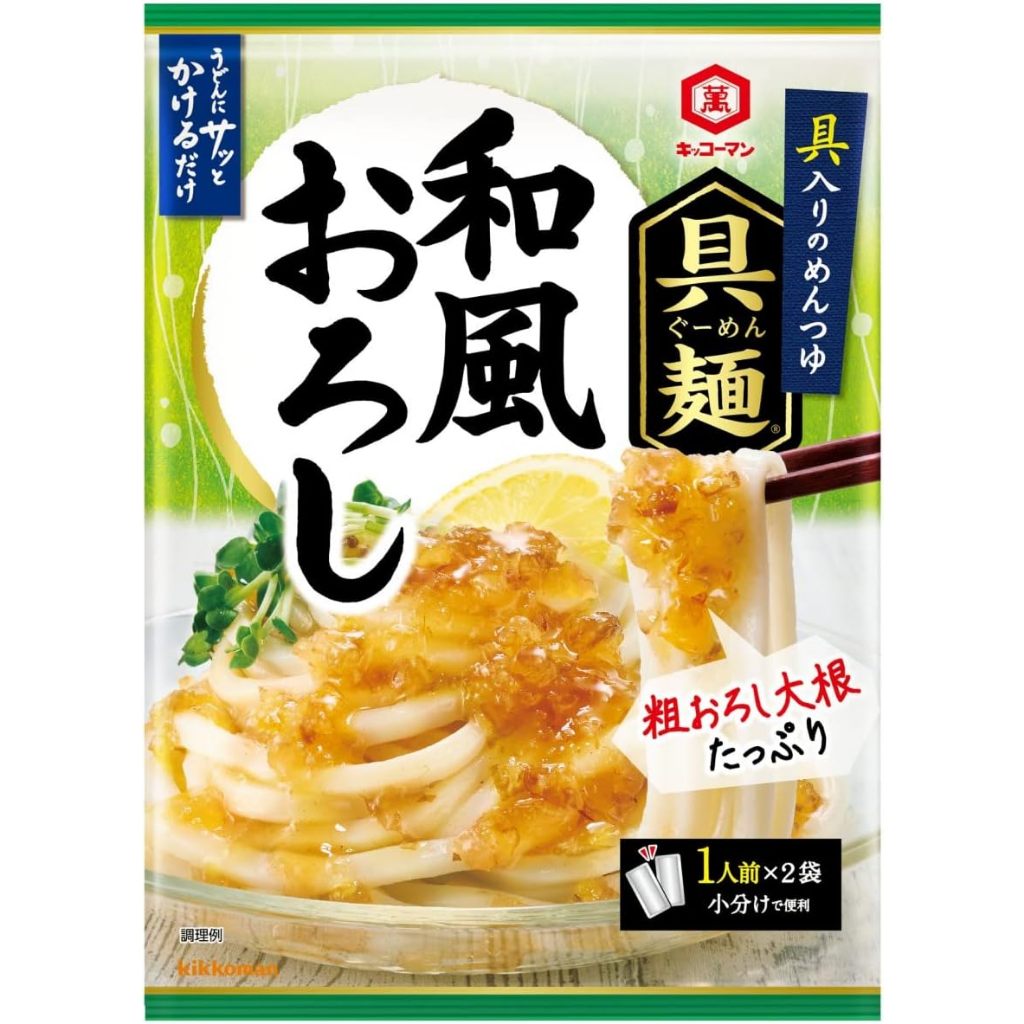 【姬路屋-現貨】KIKKOMAN 日本龜甲萬 - 具麵 有料的 和風蘿蔔泥 烏龍麵醬 拌麵 省時料理(不含 烏龍麵)