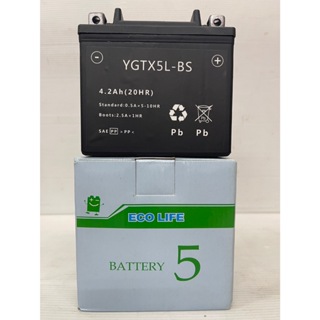 【二手、中古、再生電池專賣店】YGTX5L-BS 100~115cc 機車電瓶 適用 YTX5L GTX5L