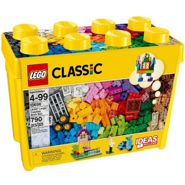 💃摩登黑妞💃LEGO CLASSIC10698經典系列大型創意拼砌桶 福利品 一包拆封過#141213