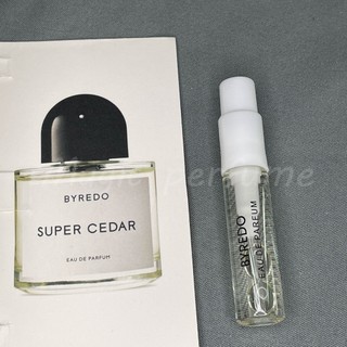 柏芮朵 北國之春 超級雪松Byredo Super Cedar -2ml香水小樣 香氛噴霧 試用裝 學生香水 旅行裝