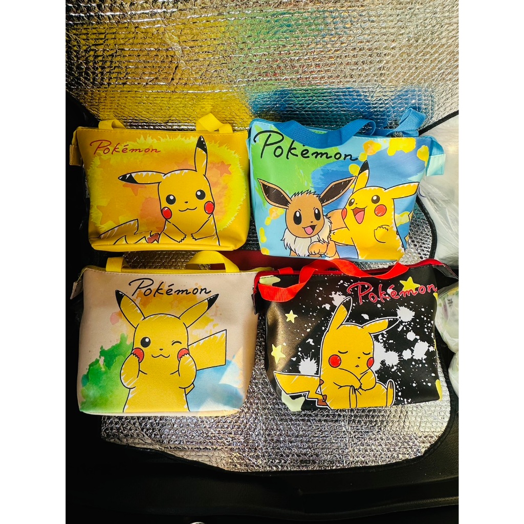 兒童節 自售 全新 正版雷標 寶可夢保溫提袋(4種顏色可選）手提保溫保冷袋 pokemon 野餐保冷袋