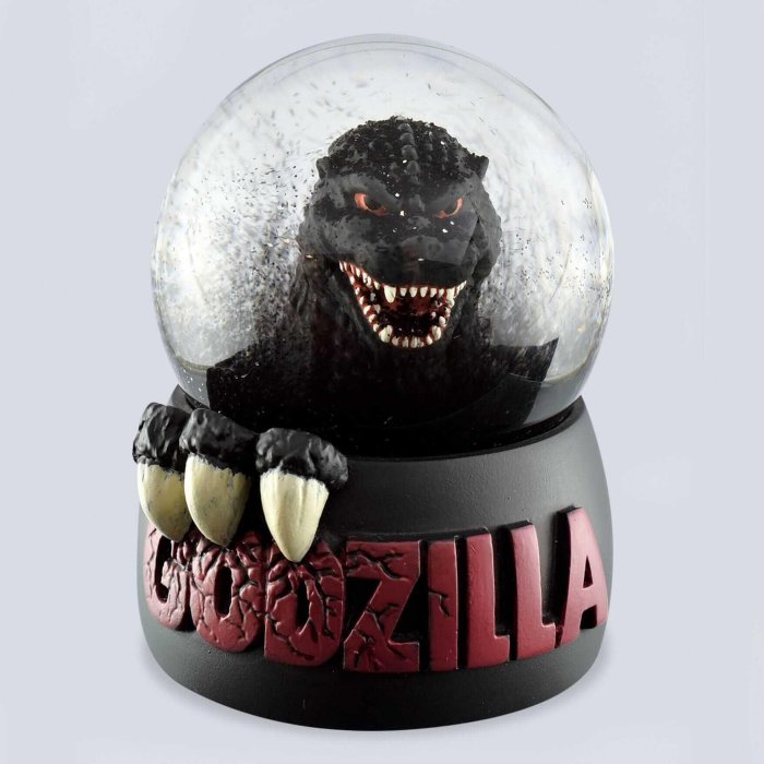 ☆88玩具收納☆日本 631881 Godzilla 哥吉拉 半身 黑色風暴水晶球 模型人偶公仔擺飾景品限量收藏 特價