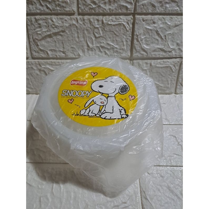 史努比 樂事 SNOOPY 玻璃保鮮盒 950ml